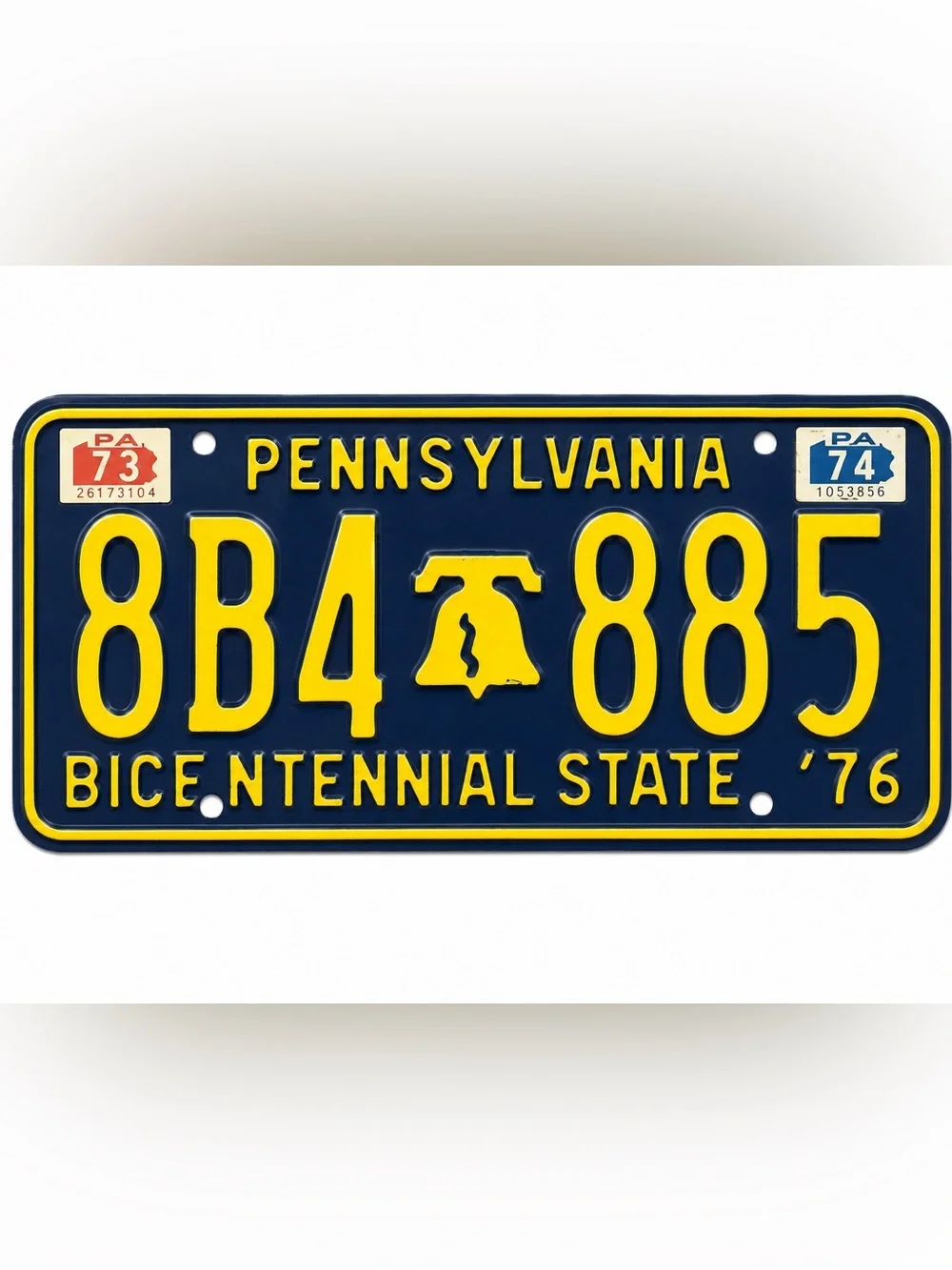 Pennsylvania Bicentennial State 1976 License Plate